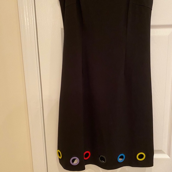 Black dress with  crew beck and grommets - Picture 5 of 11